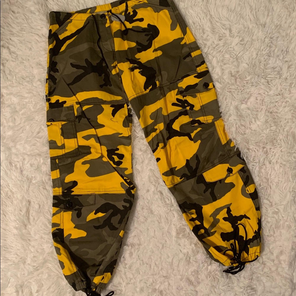 Yellow Camo Pants